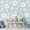 12 Sheets Daisy Wall Decals – Large Flower Stickers for Nursery, Kids’ Bedroom & Living Room
